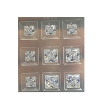 Gemas HQ Hechas a Mano, Diamante CZ 6A, Corte Princesa, Calidad Superior, Circonita Cúbica Blanca, Piedra Preciosa Suelta