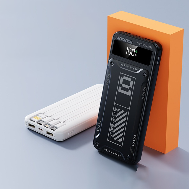 Super Fast Charging 22.5W Bidirectional Plastic Power Bank 50000mAh Lithium Polymer Battery LED Display 2-in-1 Quick Power
