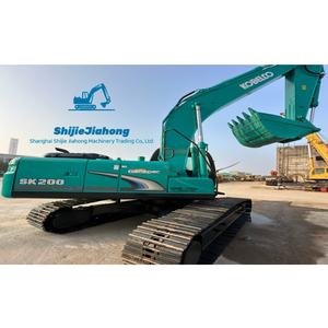 รถขุดโคเบลโก้ SK200 ขนาด 20 ตัน มือสอง เครื่องยนต์ฮีโน่ สำหรับงานเหมืองและก่อสร้าง ทนทาน พร้อมมอเตอร์ เกียร์บ็อกซ์ ปั๊มเกียร์ แบริ่ง และชิ้นส่วนประกอบต่างๆ - Product Image 1