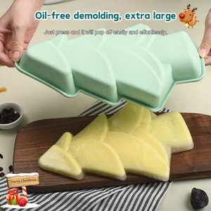 Árboles de Navidad 3D moldes de pastel de silicona 4 tamaños molde de pastel novedad latas de pastel DIY molde para hornear para cumpleaños boda Navidad - Product Image 5