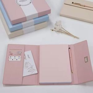 2026 New Year's Wholesale Promotional <b>Gift</b> <b>Set</b> A5 Luxury PU Leather Notebook Journal and Pen for Business and Valentine's Day - Product Image 4
