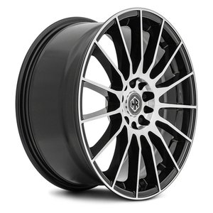 Jantes en alliage d'aluminium moulées, finition noir mat, 5x112mm PCD, 30mm ET, 35 rayons, design concave - Product Image 1