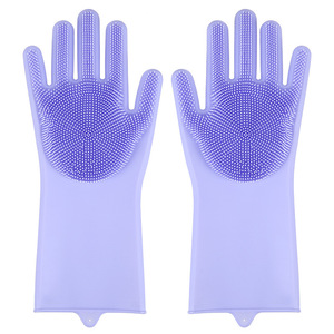 Silicone Usine Vente Chaude Pet Shop Fournitures Pet Toilettage Gant pour Chien Propre Brosse De Bain Chien Gant De Bain Chat Petting Gant - Product Image 6