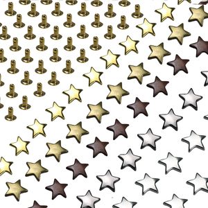Pson Sets Star Leather Rivets Kit Mm Mixed Colour Star Rivets Studs For Clothing Repair Decorate Jackets Shoes Bags Belts <b>Purse</b> - Product Image 1