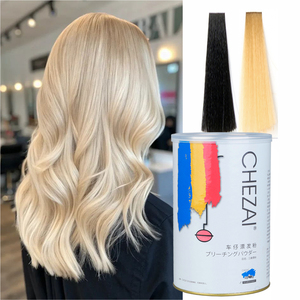 Poudre décolorante pour <span class=keywords><strong>cheveux</strong></span> professionnelle sans poussière, 9+ niveaux de décoloration, action rapide, éclaircissant bleu pour <span class=keywords><strong>cheveux</strong></span>, pour usage professionnel en salon, 450g - Product Image 3