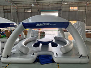 Plataforma Flotante Inflable de PVC de Alta Resistencia, Personalizable en Color y Logotipo, para Piscina, Refugio para Barcos, Salón Flotante, Suministro de Fábrica - Product Image 2