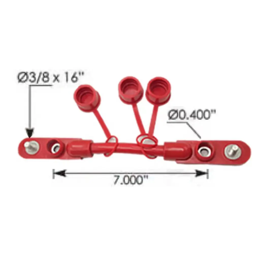 Best-Selling Eco-Friendly Emergency Tool Copper Cable Heavy Duty Truck Battery Cables JH-2P-RED-2