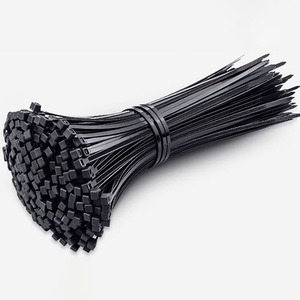 Zip Ties 8 นิ้วโรงงานมืออาชีพขายตรง UV <span class=keywords><strong>Super</strong></span> ความแข็งแรงไนลอน 66 Heavy Duty สีดํา self-locking สายผูก - Product Image 1
