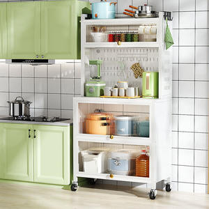 Estante de almacenamiento de productos de cocina, estante de almacenamiento para microondas de <span class=keywords><strong>5</strong></span> capas, práctico estante de almacenamiento de cocina - Product Image 1