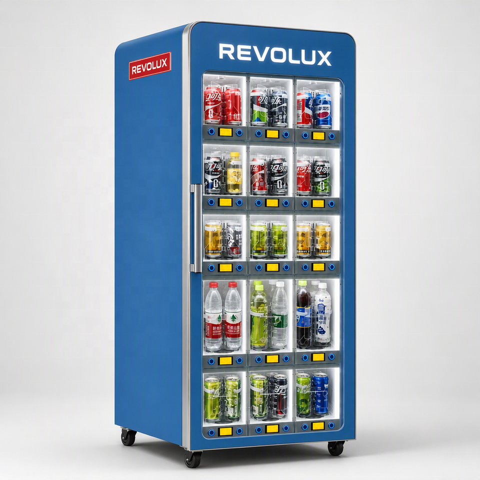 REVOLUX Blue Series High-End Multi-Color LED Automatic Beverage Vending ...