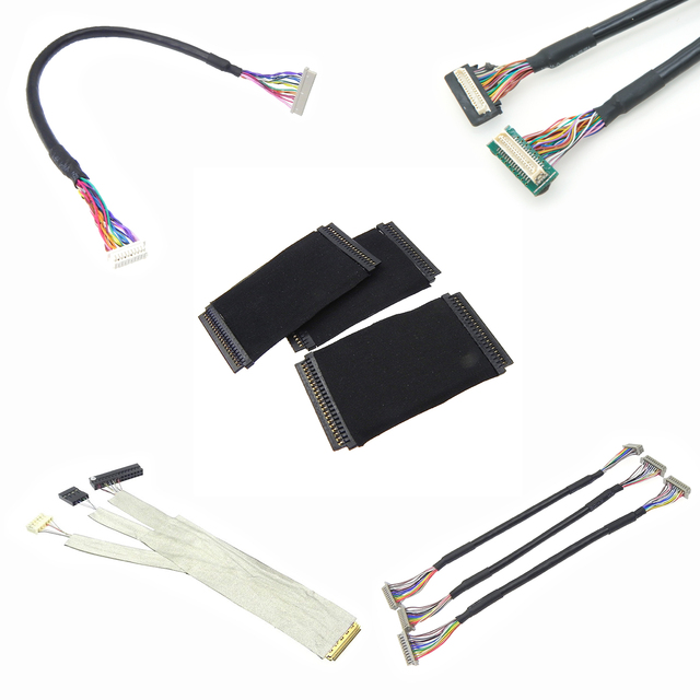 OEM Df13-12p-1.25h Df13-15p-125h Df13-30ds-1.25c 10-30pin Connector Lvds Cable