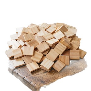 Bloques de madera, juego de bloques de construcción de varios tamaños, madera de pino, juguete para niños, material para manualidades, de 2 a 4 años, unisex, estilo moderno y sencillo - Product Image 2