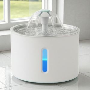 Bebedero Automático Moderno y Ecológico de Acero Inoxidable de 2.4L para Perros, con Sistema de Triple Filtración para Mascotas Pequeñas de Todas las Edades - Product Image 1