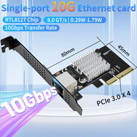 10G 内置有线 NAS 和服务器网卡 - Lekuo PR27R12 PCIe 3.0 X4 RJ45 适配器，适用于 TrueNAS ESXi Proxmox 小型企业 10G