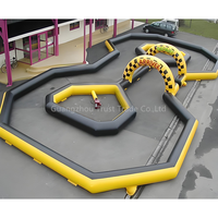 Parcours de course gonflable géant haute résistance et étanche en PVC, avec accessoires et jeux d'obstacles inclus
