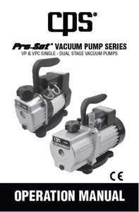 Bomba de Vacío para Refrigerante HVAC de Dos Etapas VP2D Pro-Set 2 CFM de Alta Calidad, Equipada con Motor de Doble Voltaje de 1/3 HP - Product Image 2