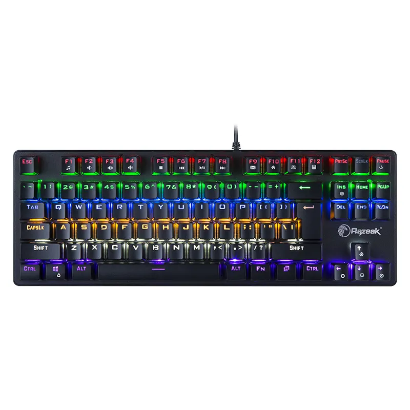 Aluminum Mechanical Keyboard RGB Gaming for Professional Gamer keyboard 87 keys