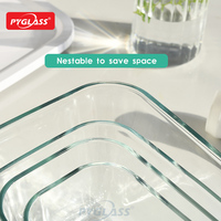 Boîte de rangement sous vide rectangulaire Pyglass Hot-selling avec pompe, LOGO personnalisable.