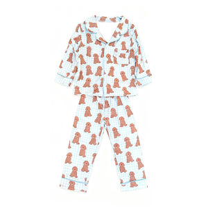 Conjuntos de Ropa Casual para Niños RTS Boutique, Ropa de Dormir para Niños con Estampado de Perro, Transpirable, de Algodón y Spandex, Nuevos Diseños al por Mayor - Product Image 4