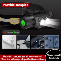 Lampe frontale de camping multicolore de haute qualité, rechargeable, 7-1800LM, SST40, SST25, XML2, type-C, lampe frontale de course haute puissance avec zoom
