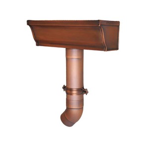Système de gouttières en cuivre métallique demi-rond de style K, <span class=keywords><strong>gouttière</strong></span> de pluie pour toit - Product Image 3