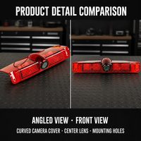 Caméra de recul pour camionnette GMC avec 3ème feu stop et 170° de vue °   Caméra de recul avec vision nocturne, 9 LED IR, PAL NTSC, IP69K, vision nocturne automatique