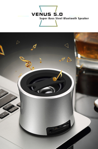 Portable 800mAh <b>Bluetooth</b> <b>Speaker</b> Aluminum Alloy Shell Heavy Bass Wireless <b>Speaker</b> Support TF Card/AUX/FM Radio for Outdoor - Product Image 3
