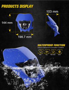 Faro Led de 12V con pantalla azul para <span class=keywords><strong>Yamaha</strong></span> Enduro Dirt <span class=keywords><strong>Bike</strong></span> 2013-2024 WRF TTR WR XT MX - Product Image 3