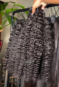 100% 越南人发生缅甸卷散装发生束未加工柬埔寨自然波人发延伸 - Product Image 2