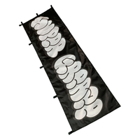 Expédition rapide, drapeau Nobori personnalisé 180cm x 60cm, double face, pour festivals sportifs et utilisation en extérieur