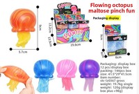 Jouet anti-stress méduse lumineuse, souple et multicolore, à presser, cadeau fantaisie pour fête d'anniversaire adulte