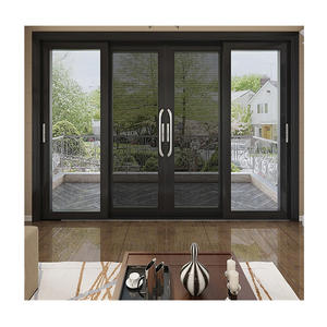 Système de portes coulissantes commerciales <span class=keywords><strong>Schuco</strong></span>, portes et fenêtres coulissantes en <span class=keywords><strong>aluminium</strong></span>, portes françaises coulissantes à 3 panneaux, portes extérieures Lowes - Product Image 4