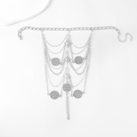 Nouveauté 2024 : Chaîne de cheville vintage multicouche en métal – Bijoux de cheville tendance pour femmes et hommes – Produits à succès
