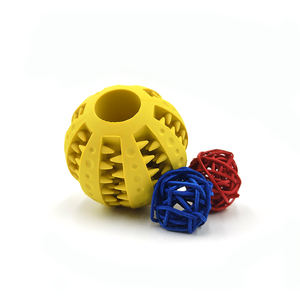 Yüksek kaliteli interaktif saf kauçuk köpek bite çiğneme yüksek sıçrama köpek topu oyuncak küçük orta pet için - Product Image 5