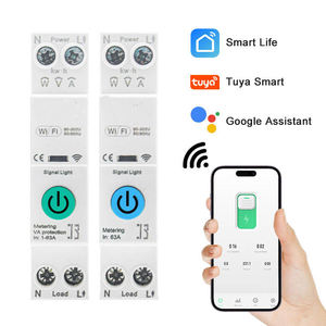 Moniteur <span class=keywords><strong>de</strong></span> consommation d'énergie monophasé 1P 63A 220V, interrupteur intelligent WiFi, disjoncteur, protection contre les surcharges et les courts-circuits, MCB - Product Image 1