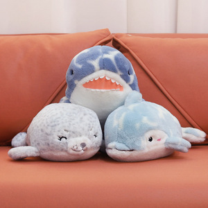 Venta al por mayor lindo delfín <span class=keywords><strong>ballena</strong></span> tiburón juguetes de peluche personalizado océano Animal pez peluche muñeca Peluche de Delfines <span class=keywords><strong>Ballena</strong></span> Tiburon - Product Image 5