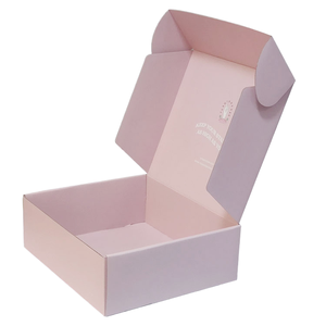 Pink Rigid Cosmetic <b>Box</b> Rectangle Shape High-End Paperboard UV Logo Offset Printing Custom Order Accepted - Product Image 1
