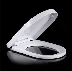 Diseño moderno Cierre suave Antideslizante Material PP Cubierta de asiento de <span class=keywords><strong>inodoro</strong></span> para adultos En FORMA DE U Fácil instalación Uso en el baño - Product Image 2
