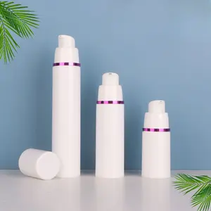 Conservation Recycling 15ml 30ml 50ml Plastic Airless Bottle hair oil advertisement bare republic sunscreen container