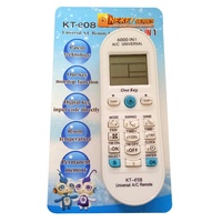 Télécommande universelle KT-E08 pour climatiseurs Toshiba Panasonic Sanyo Fujitsu 6000 en 1 Série à une touche Code fixe