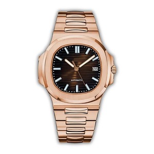 Reloj deportivo mecánico automático de acero inoxidable con logotipo S modificado para hombre, 41MM, movimiento Seiko NH35, cristal de zafiro, resistente al agua - Product Image 6