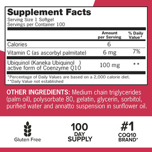 Cápsulas de Coenzima Q10 Ubiquinol Soluble en Grasa al 98%, Calidad Confiable de Grado Alimenticio, Cápsulas Blandas de Coenzima Q10 Natural - Product Image 3