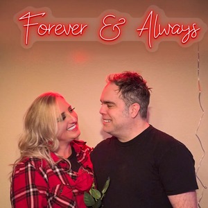 Letrero de Neón Personalizado para Boda, Decoración de Pared con la Frase 'Eras Siempre Tú, <span class=keywords><strong>Mejor</strong></span> Juntos' - Product Image 6