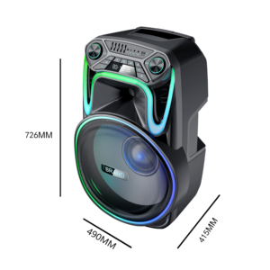 V 18 inch Đảng Bluetooth xe đẩy loa với Guitar đầu vào cho ngoài trời carnivals và một bên chuyên nghiệp loa - Product Image 4