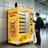 Máquina Expendedora de Alimentos Frescos Inteligente, Directo de Fábrica XYZ, Refrigerada, para Latas, Vasos y Pequeños Pasteles Tiramisú, con Elevador