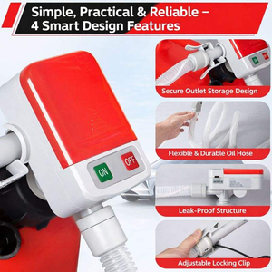 <span class=keywords><strong>Pompe</strong></span> de transfert de carburant pour bidons, 3,8 GPM, alimentée par batterie / buse à arrêt automatique, double alimentation AA ou USB-C - Product Image 2