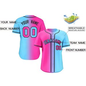 เสื้อเบสบอลแบบกำหนดเองสำหรับผู้ใหญ่ ยูนิเซ็กซ์ ระบายอากาศได้ดี พิมพ์ลายชื่อทีมและหมายเลข เสื้อกีฬาแบบสั่งทำพิเศษ - Product Image 2