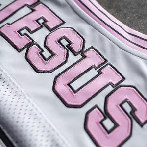 Personalizado 100% poliéster Jersey camisetas alta malla transpirable de punto de gran tamaño equipo de práctica sublimación bordado malla para hombres - Product Image 4