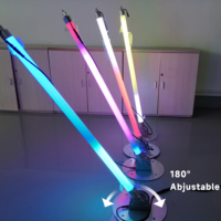 Triangle cinétique disco Rgb pixel 360 degrés lumière Vertical led tube lumière DJ LED barre lumineuse