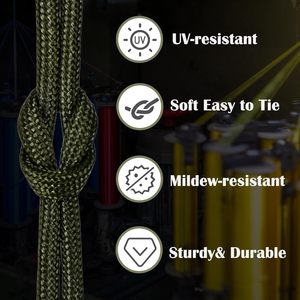 Cordon en nylon paracorde de 30 mètres (4 mm) pour artisanat, tente, camping, corde à linge, randonnée, pêche, toutes saisons - Product Image 2